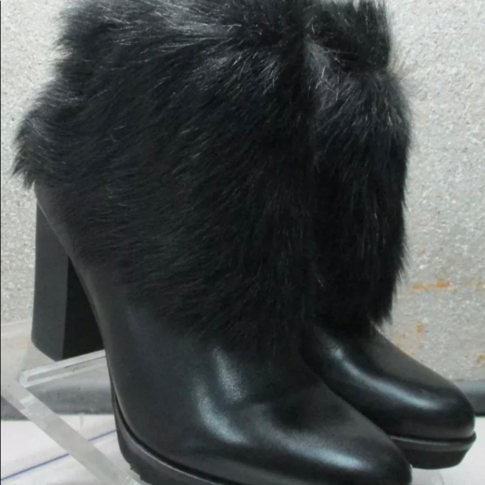 NWOT JOHNSTON & MURPHY FAUX FUR TRIMMED BOOTIES 7